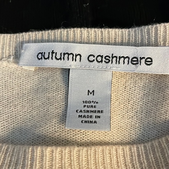 EUC Autumn Cashmere-Question Mark Cashmere Sweater size M - Picture 2 of 4